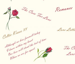 Celtic Kisses Love Letters closeup1