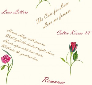 Celtic Kisses Love Letters closeup2