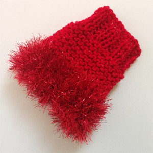 Sparkly Red Wrist Warmers